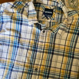 Prana Short Sleeve Button Up Sz.XL